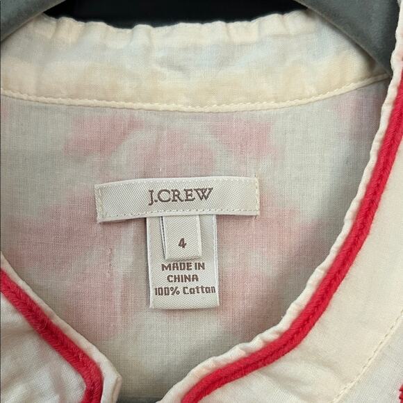 J.Crew Sleeveless Blouse with Reddish Orange Embroidery, Size 4 - Picture 11 of 11